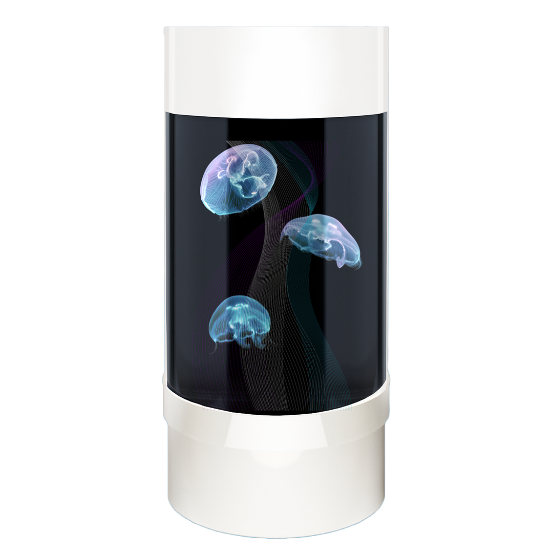 Jelly Cylinder (White) Gallon Saltwater Tank (Aquarium only
