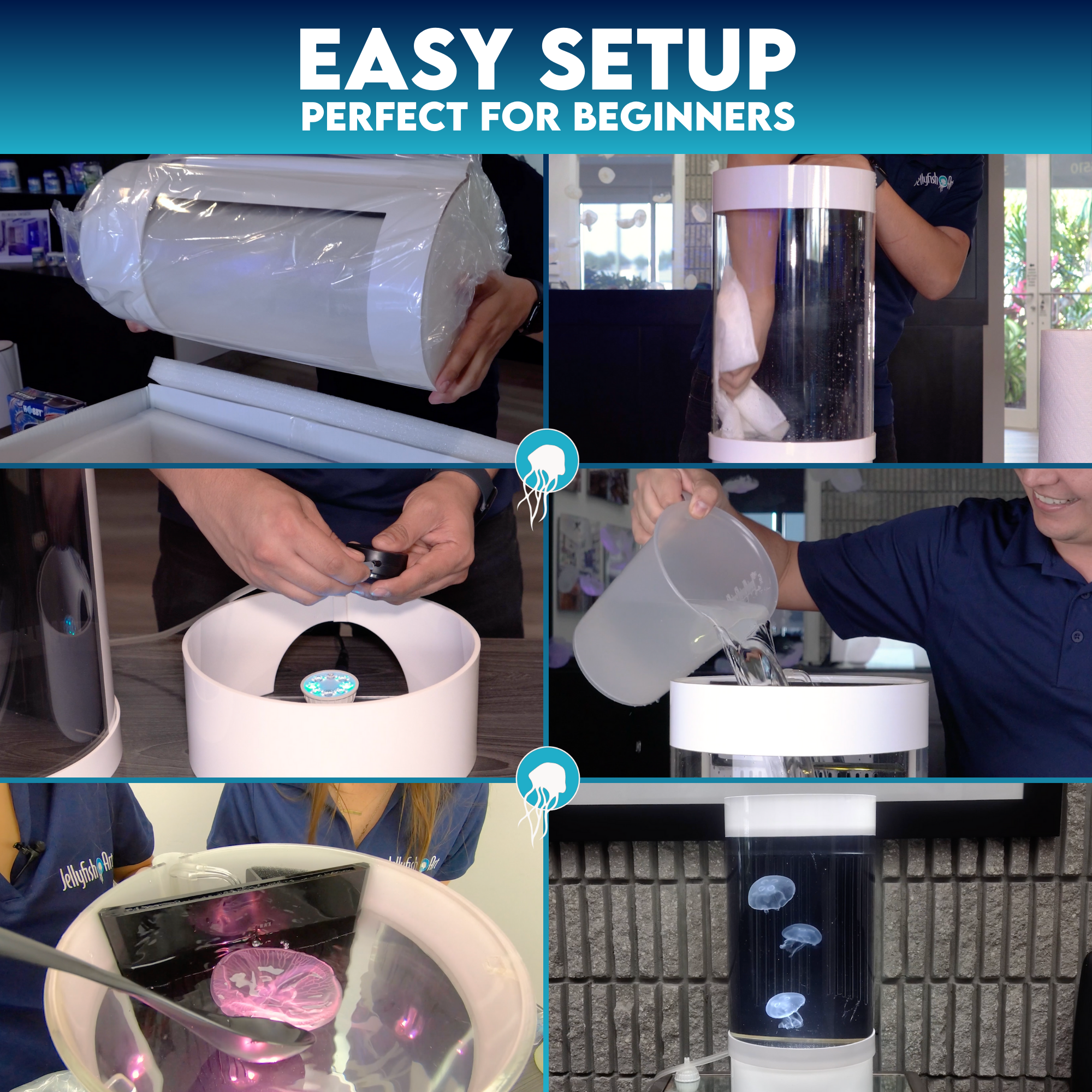 Best Unique Pets to Have - Jellyfish in a Real Aquarium Setup, Low Maintenance and Great for Small Spaces
Aquarium with Jellyfish - Unique Pet Gifts for Kids and Adults, Includes Step-by-Step Instructions and Supplies List
Low Maintenance Office Pets - Desktop Jellyfish Aquarium Kit with LED Lights and Saltwater Supplies for Small Spaces
Monterey Bay Aquarium Inspired Jellyfish Tank - Unique Pets for California Residents, Low Maintenance and Easy to Own