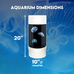Load image into Gallery viewer, Jelly Cylinder 5 Diamond White  (Aquarium Only)